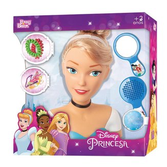 Boneca Styling Head DISNEY PRINCESA CINDERELA com Acessórios