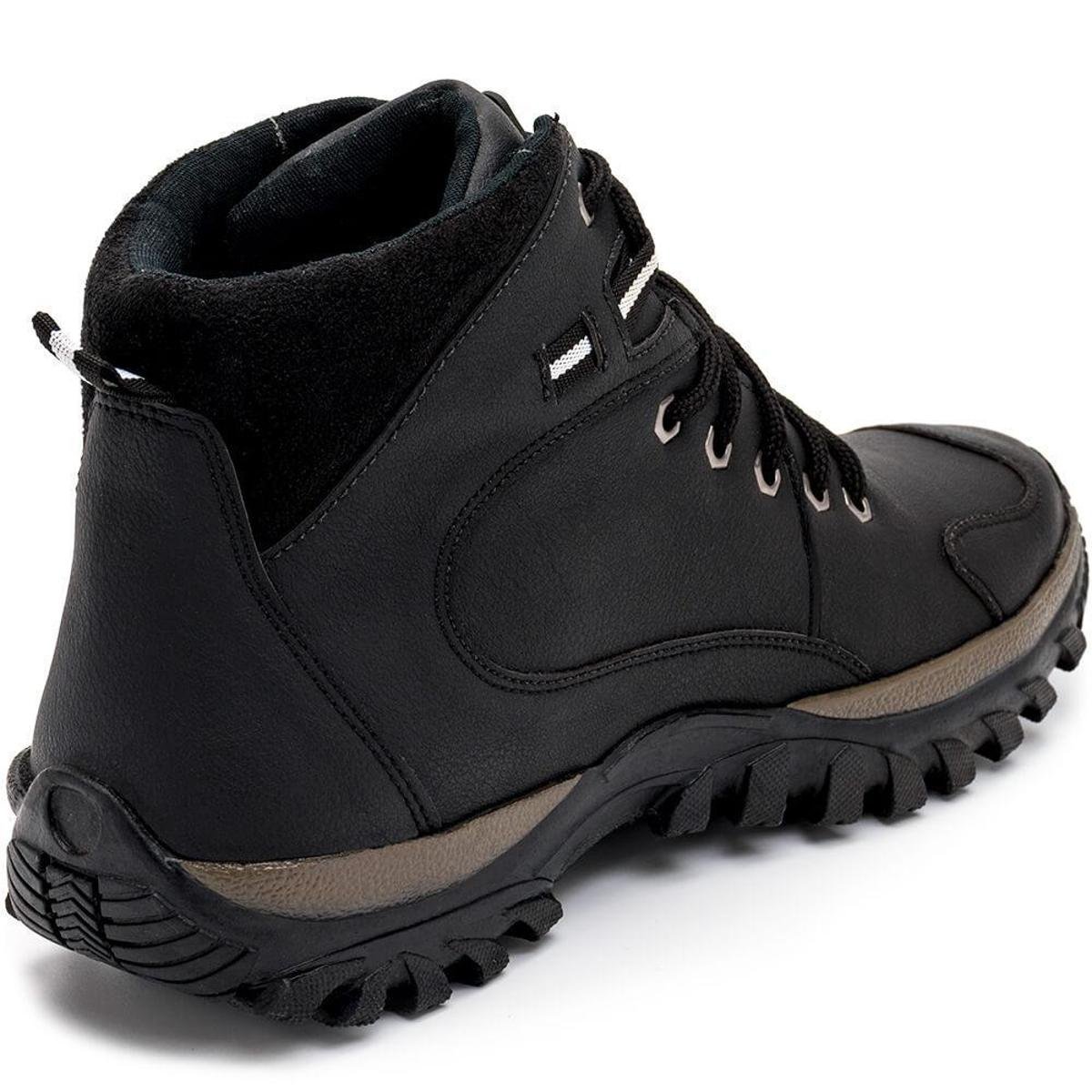 Bota A.Andrade Coturno Adventure Urbano Trabalho Segurança Masculina -  Preto | Zattini