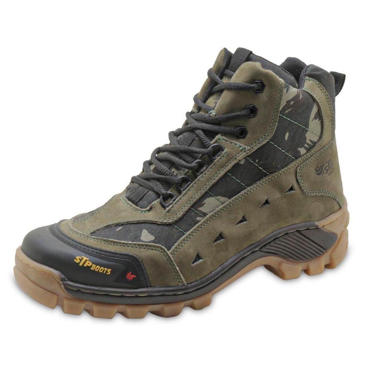 Bota Adventure De Couro Latego Stop Boots R48 Camuflada 1872 - Camuflado Menor preço em Bota Adventure De Couro Latego Stop Boots R48 Camuflada 1872 - Camuflado
