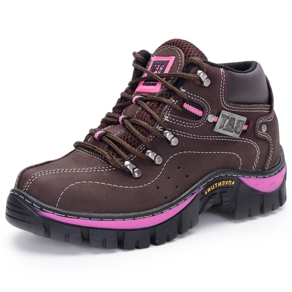 Bota Adventure Feminina Couro Trilha On e Off Road Pantanal Brasil NS Keep Lady