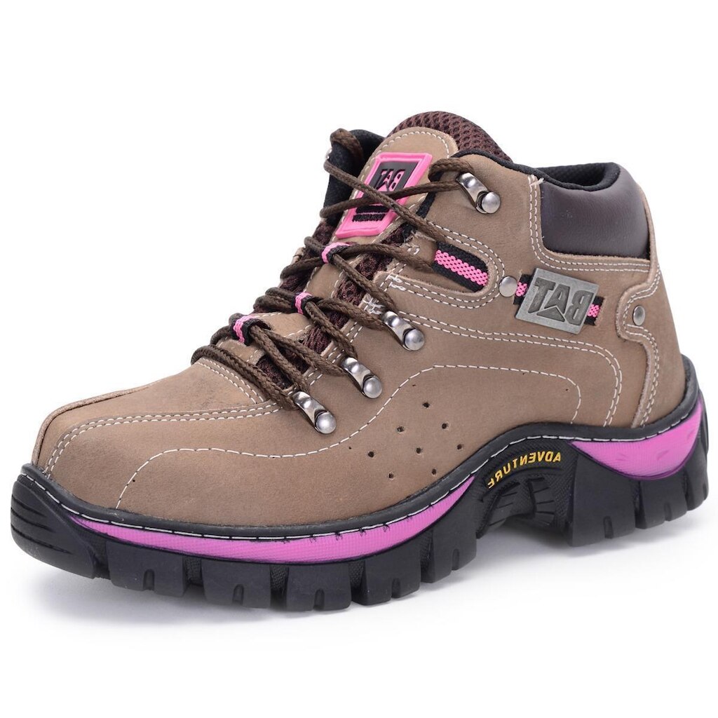 Bota Adventure Feminina Couro Trilha On e Off Road Pantanal Brasil NS Keep Lady