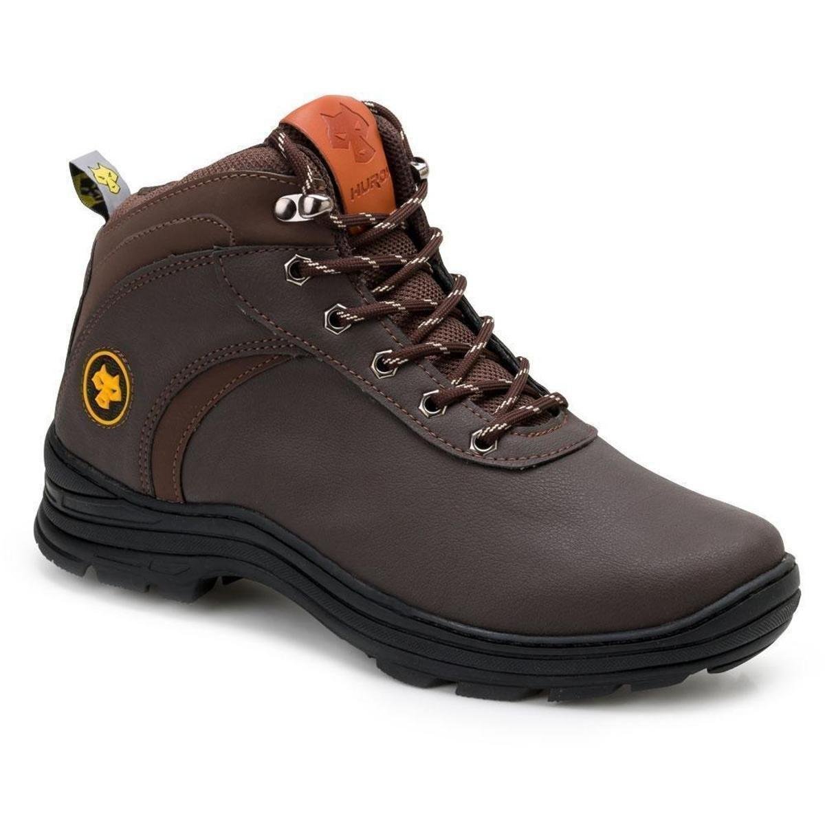 Bota Adventure Huron Hr20 180 Masculina - Marrom+Preto Menor preço em Bota Adventure Huron Hr20 180 Masculina - Marrom+Preto