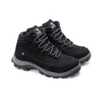 Bota Adventure Masculina Couro Conforto Caminhada Trilha