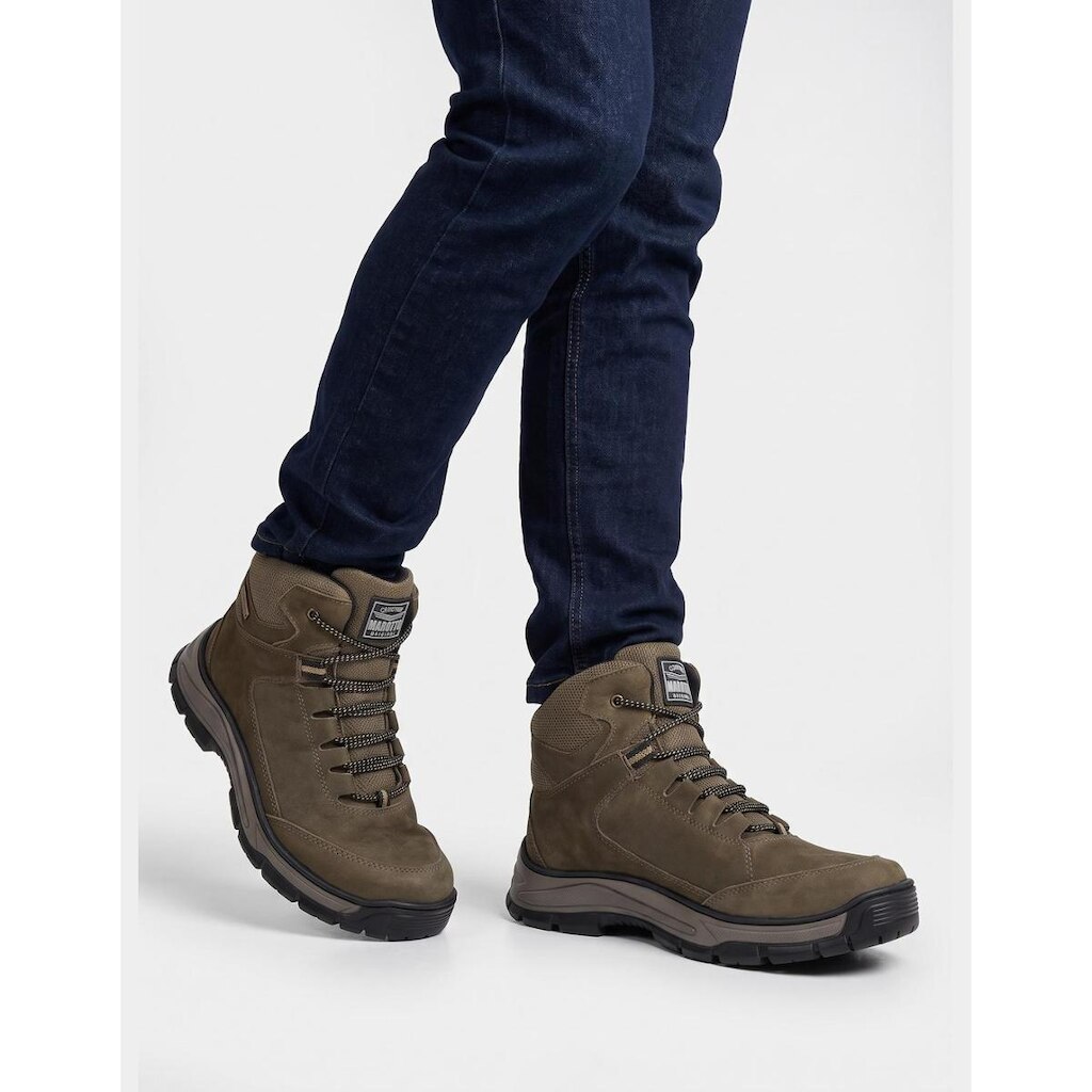Bota adventure masculina couro legítimo solado tratorado