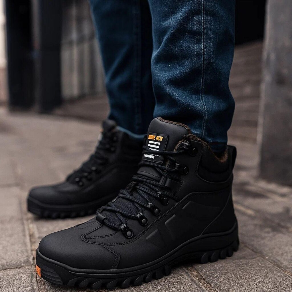 Bota Adventure Masculina Couro Qualidade Trabalho Durabilidade Cano Médio