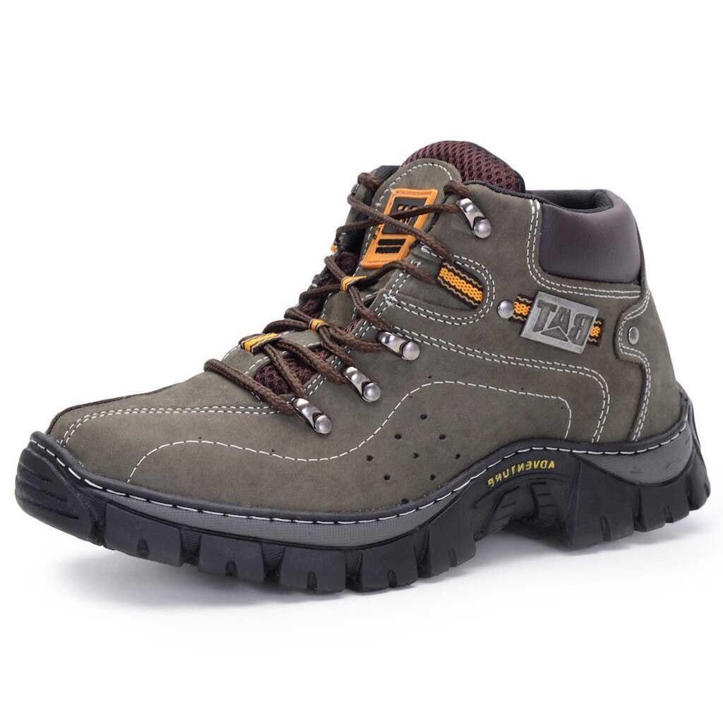 Bota Adventure Pantanal Brasil NS Keep Trail Masculina Couro Legítimo