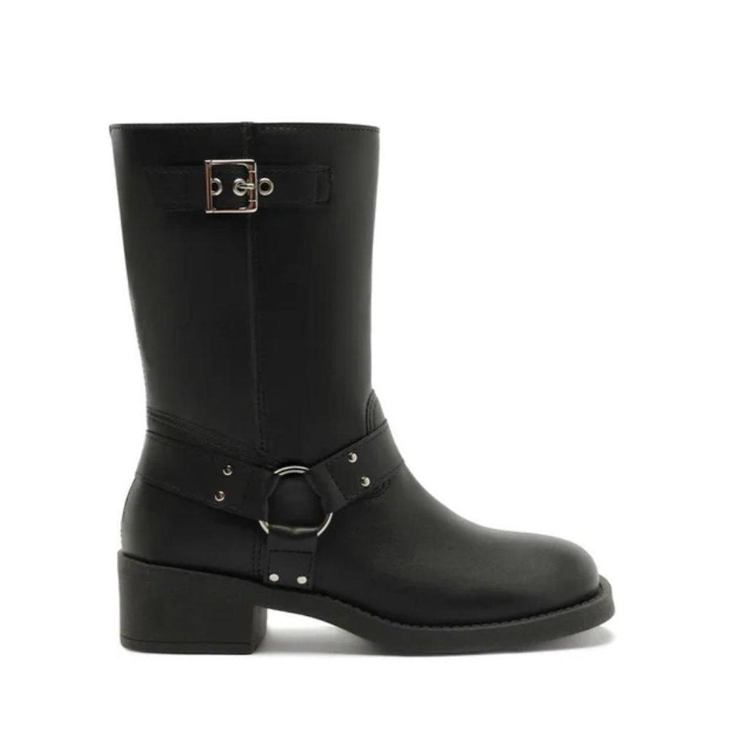 Bota Anacapri Biker Cano Médio Preto