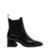 Bota Anacapri Chelsea com Salto Bloco Preto Croco - Preto