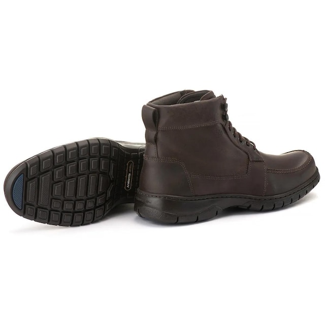 Bota Anatomic Gel 360 Plus Mustang Brown 7997 Masculina