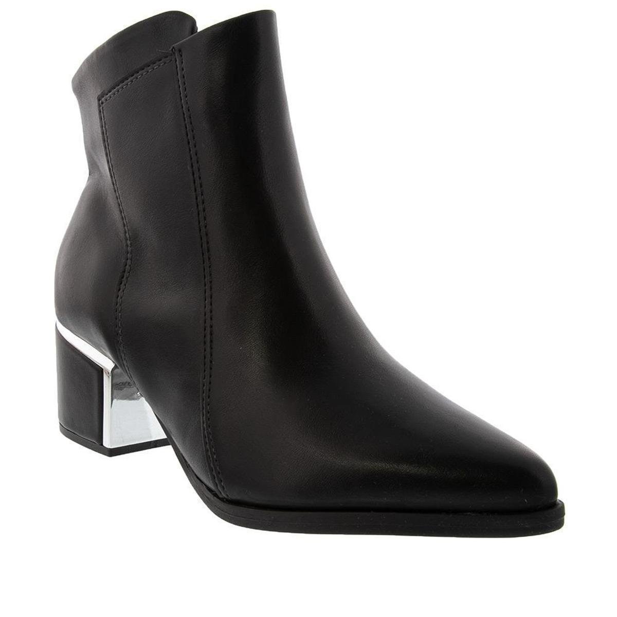Bota Ankle Boot Vizzano Salto Bloco com Pesponto Feminina - Preto é ruim? Bota Ankle Boot Vizzano Salto Bloco com Pesponto Feminina - Preto é boa?