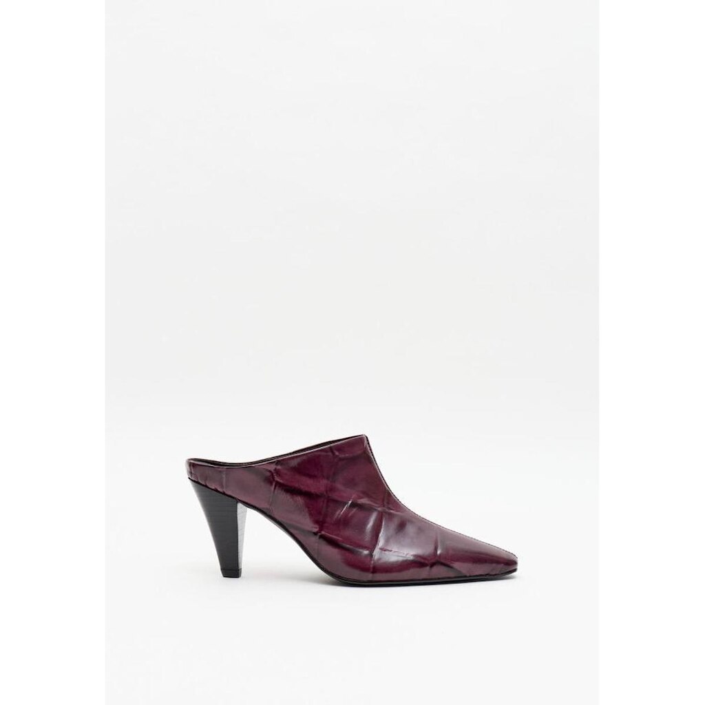 Bota Ankle Couro Croco