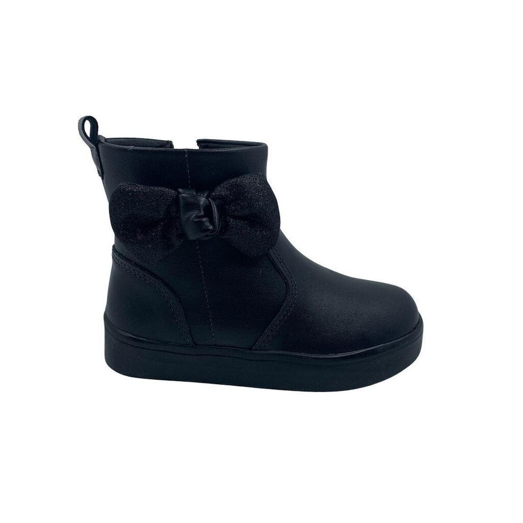 Bota Baby Mini Sua Cia Preta 789 Cano Curto Laço - Preto 26