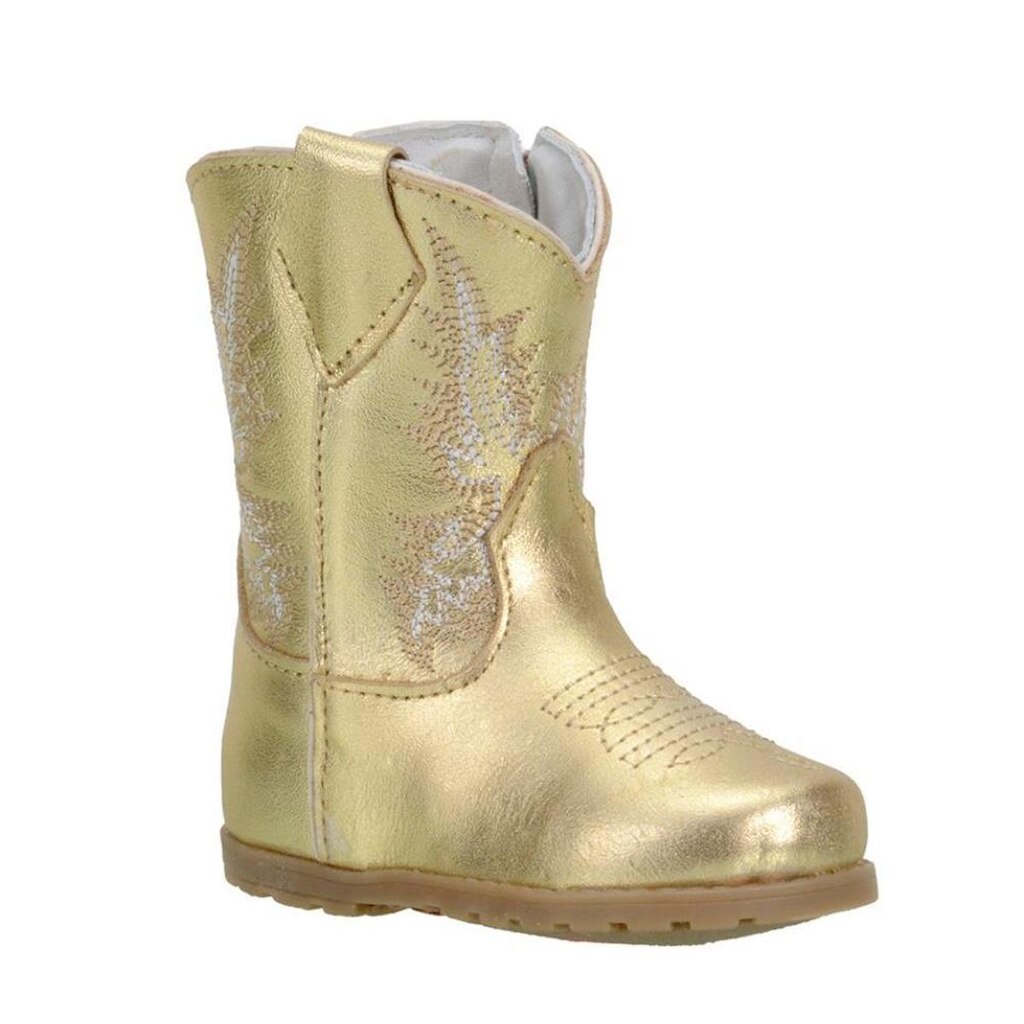 Bota Bebê Capelli Boots Feminina Couro Bordado Cano Alto