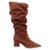 Bota Bebecê Slouchy Cano Alto T3842-045 Marrom Pecan - Marrom
