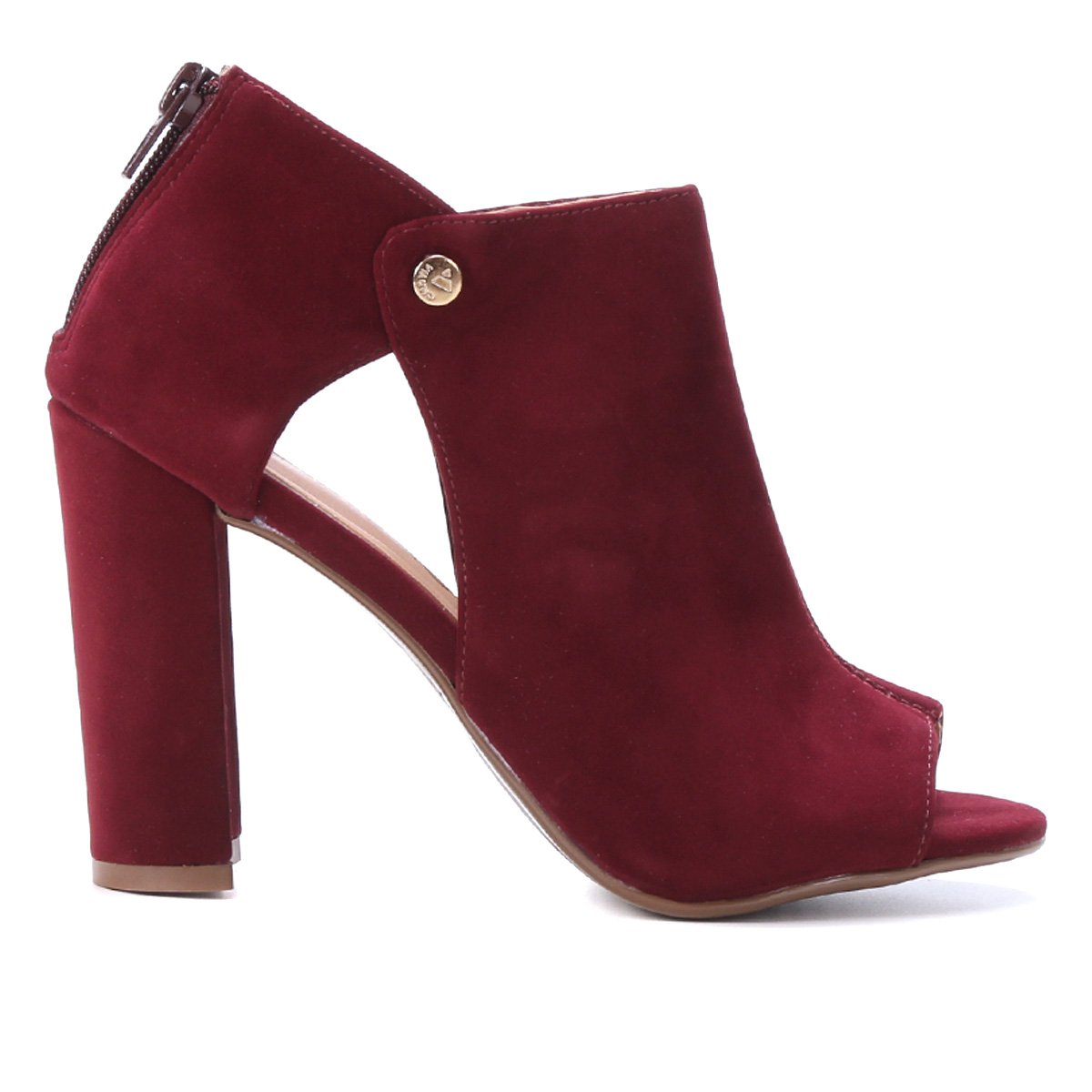 Bota Biker Via Uno Lisa Salto Alto Feminina - Vinho Menor preço em Bota Biker Via Uno Lisa Salto Alto Feminina - Vinho