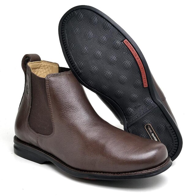 Bota Botina Anatomic Gel 4511 Floater Brown Masculino