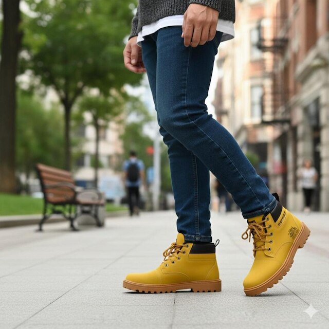 Bota Botina Coturno Casual e Adventure Haymax - Reforçada e Sola Tratorada para Trilha e Trabalho