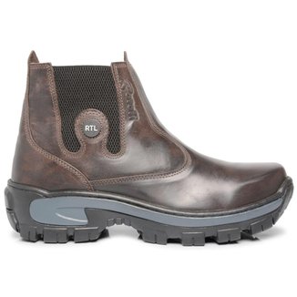 Bota Botina Couro Legitimo Confort Tamanho Especial Big Trabalho Rotoli