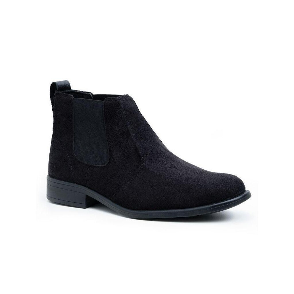 Bota botina masculina chelsea county de couro nobuck confortavel