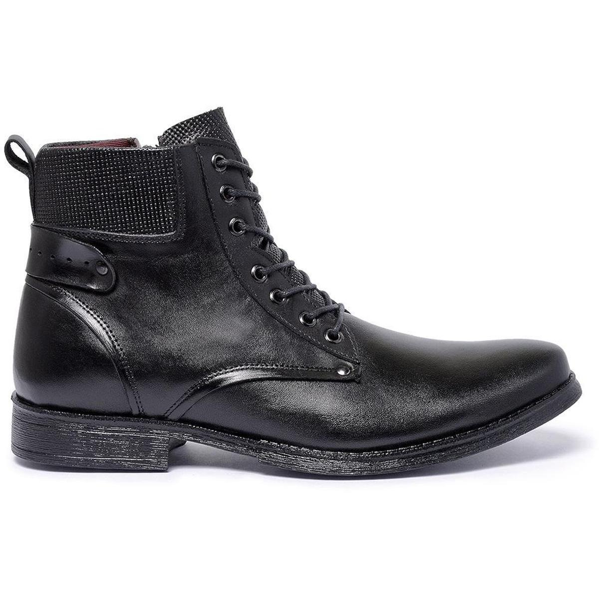 Bota Botina Masculina de Couro Elegante Premium cor - Preto é boa?