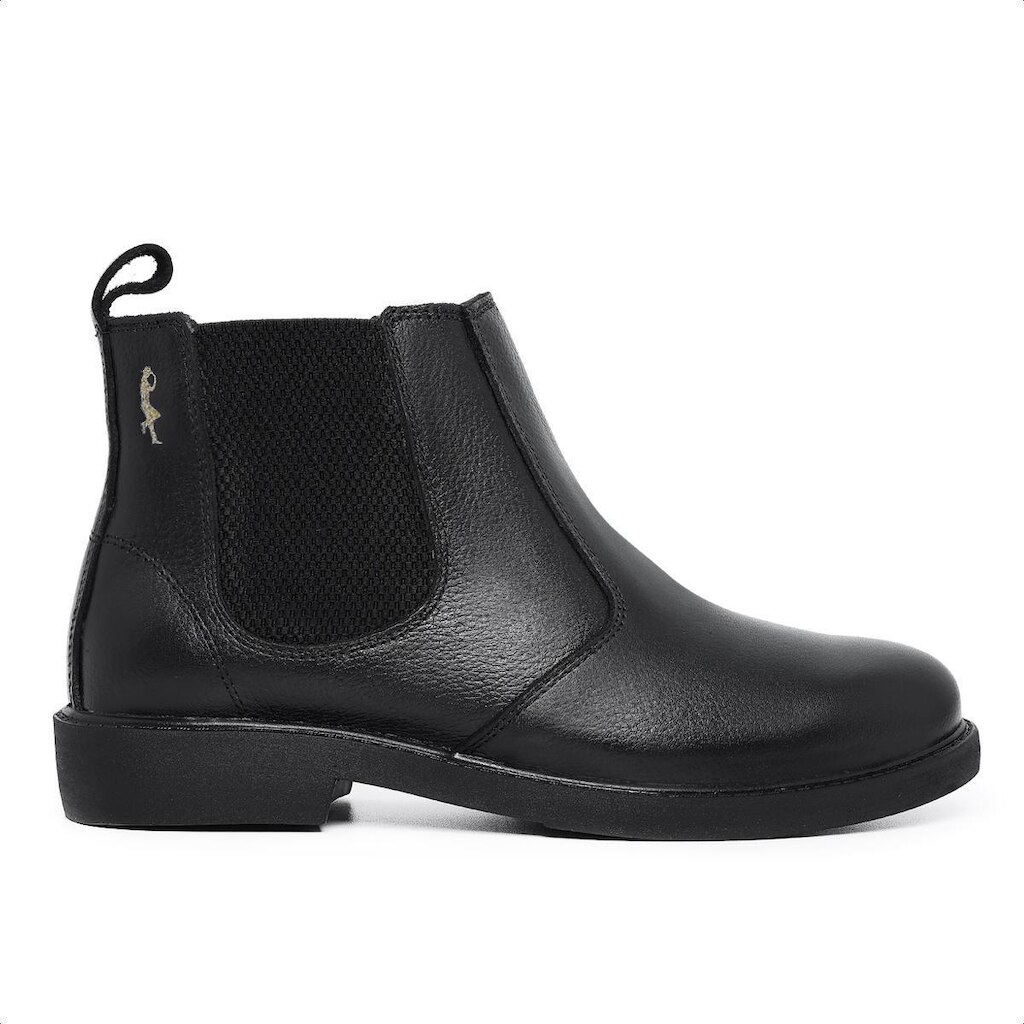Bota Botina Masculina Estilo Chelsea Em Couro Palmilha Gel