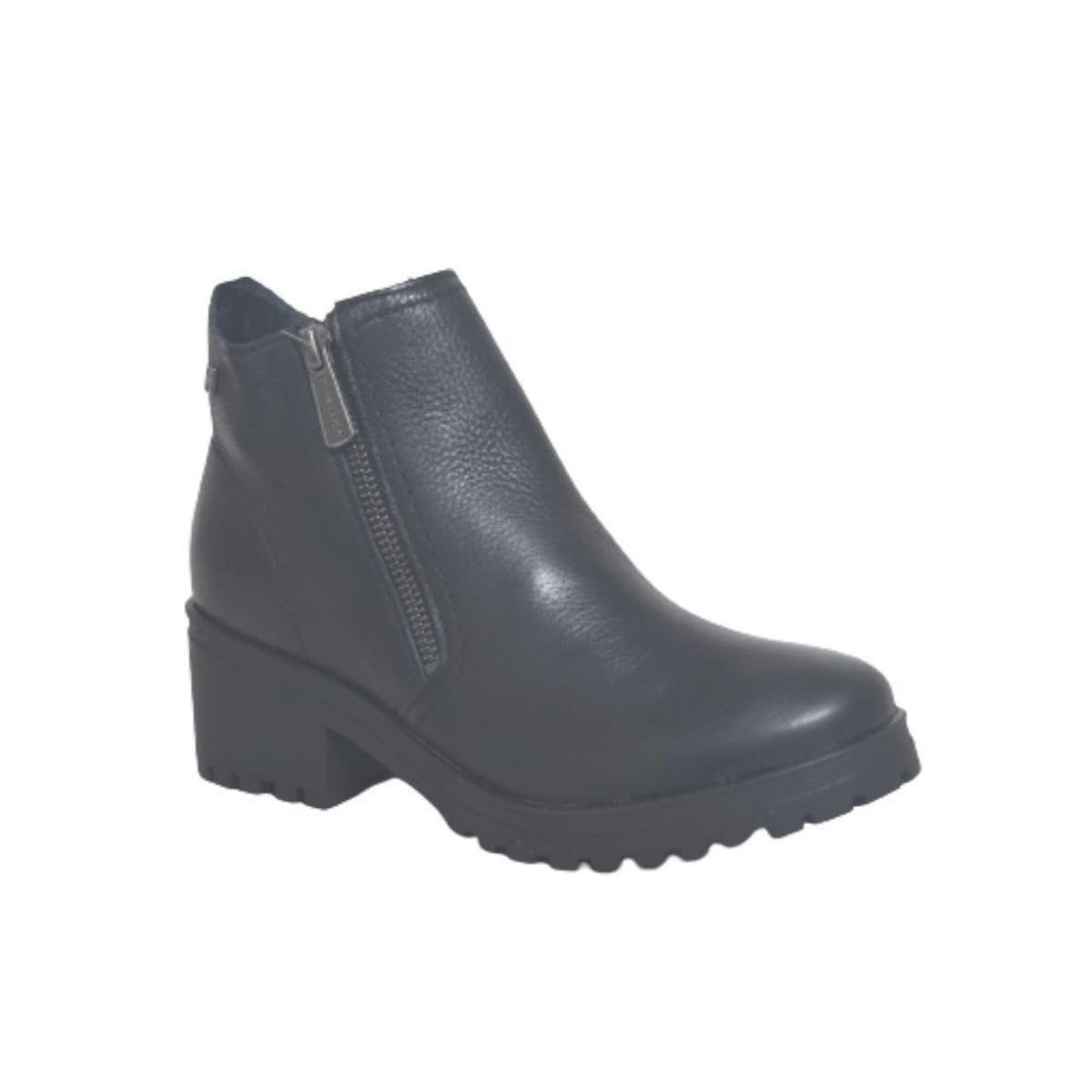 Bota Bottero Coturno Couro Feminino - Preto Menor preço em Bota Bottero Coturno Couro Feminino - Preto