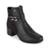 Bota Campesí Em Couro de Salto Bloco Feminina CE371 - Preto