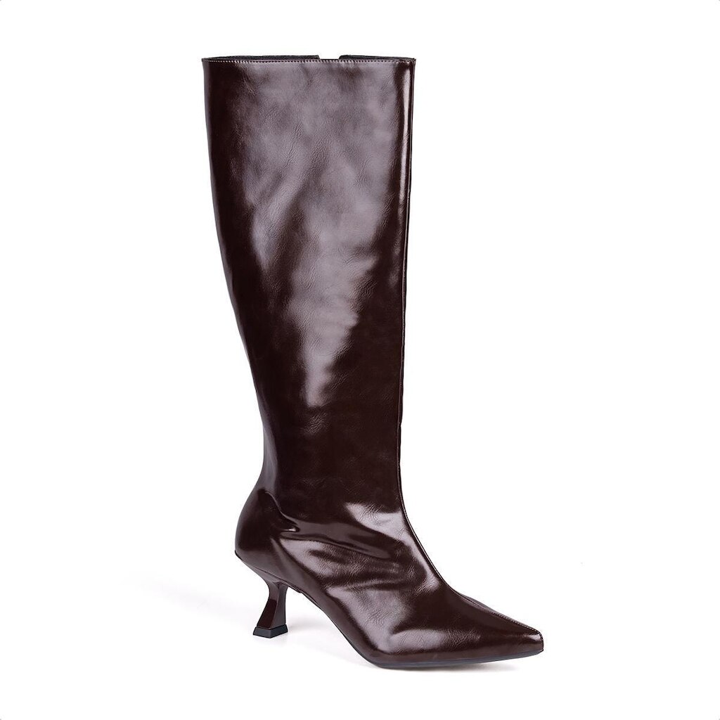 Bota Cano Alto Feminina Salto Fino Elegante Domidona