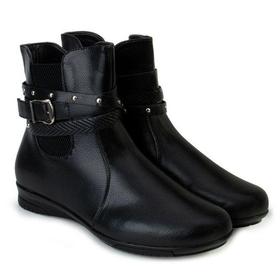 Bota Cano Baixo Flat Pink Moon e Meia MC23-71083