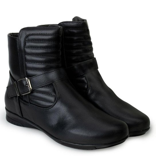 Bota Cano Baixo Flat Pink Moon e Meia MC23-71087