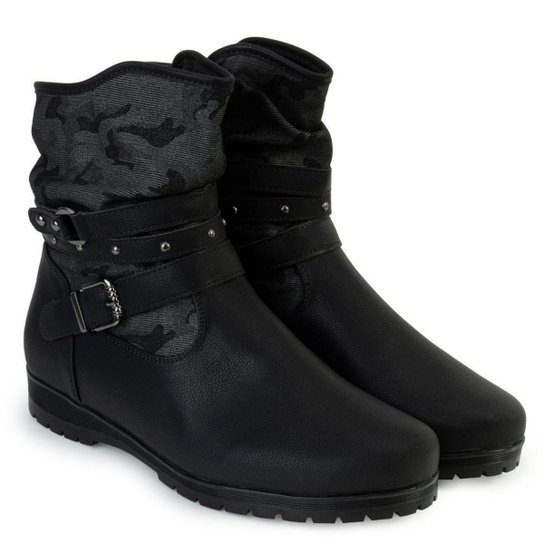 Bota Cano Baixo Flat Pink Moon e Meia MC23-71123