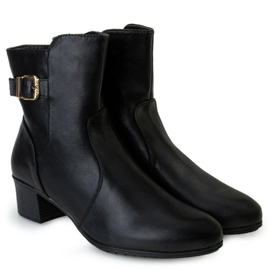 Bota Cano Baixo Flat Pink Moon e Meia MC23-72075