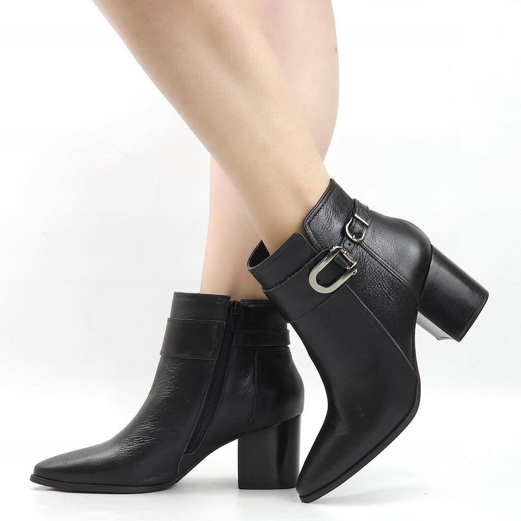 Bota Cano Baixo Salto Bloco