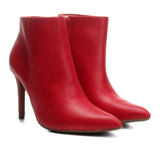 Bota Cano Curto Bebecê Bico Fino Feminina