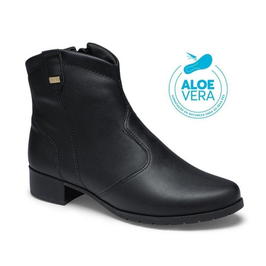 Bota Cano Curto Campesi L9883 Feminina - Preta