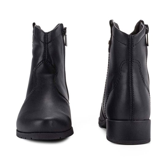 Bota Cano Curto Campesi L9883 Feminina - Preta
