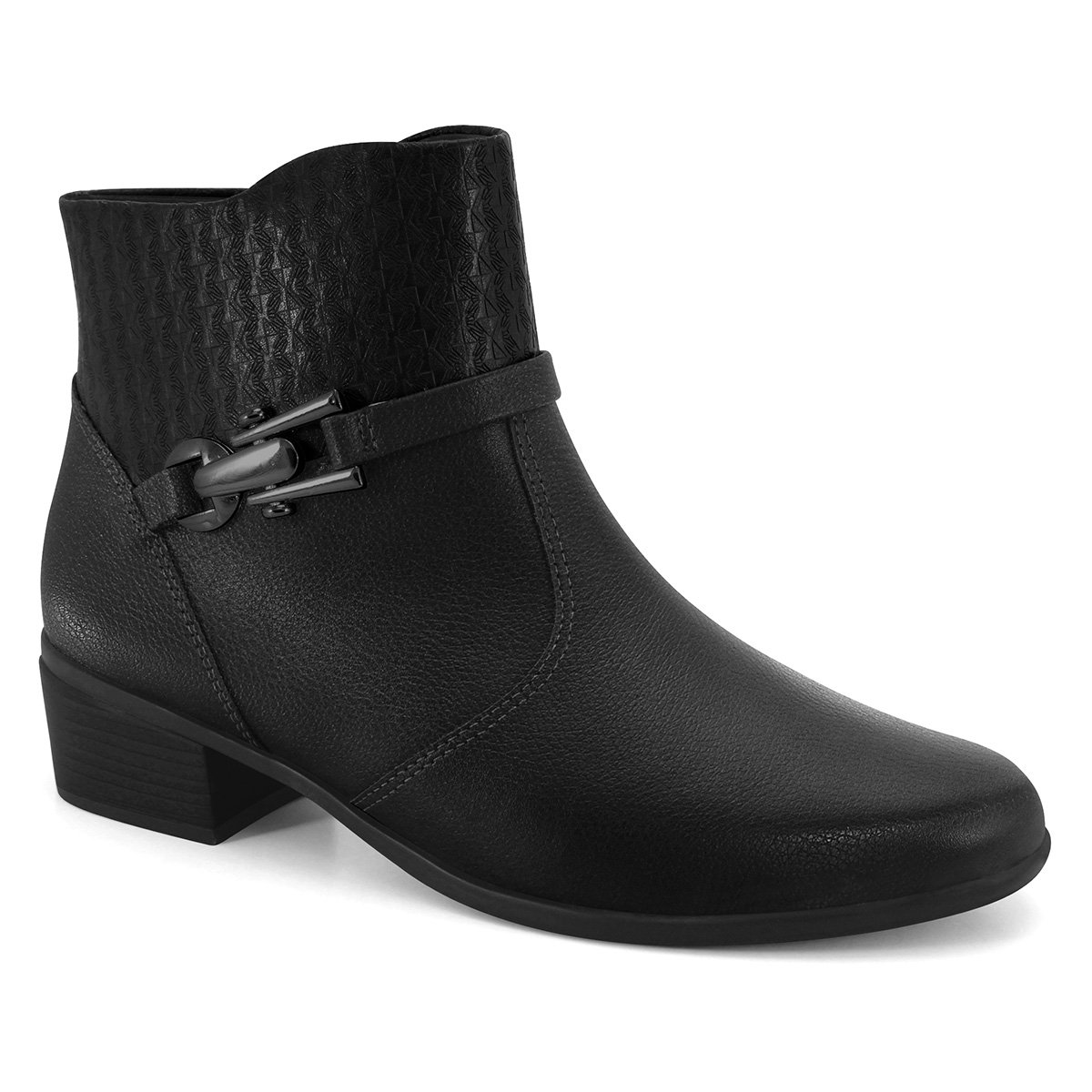 Bota Cano Curto Comfortflex Feminina - Preto é ruim? Bota Cano Curto Comfortflex Feminina - Preto é boa?