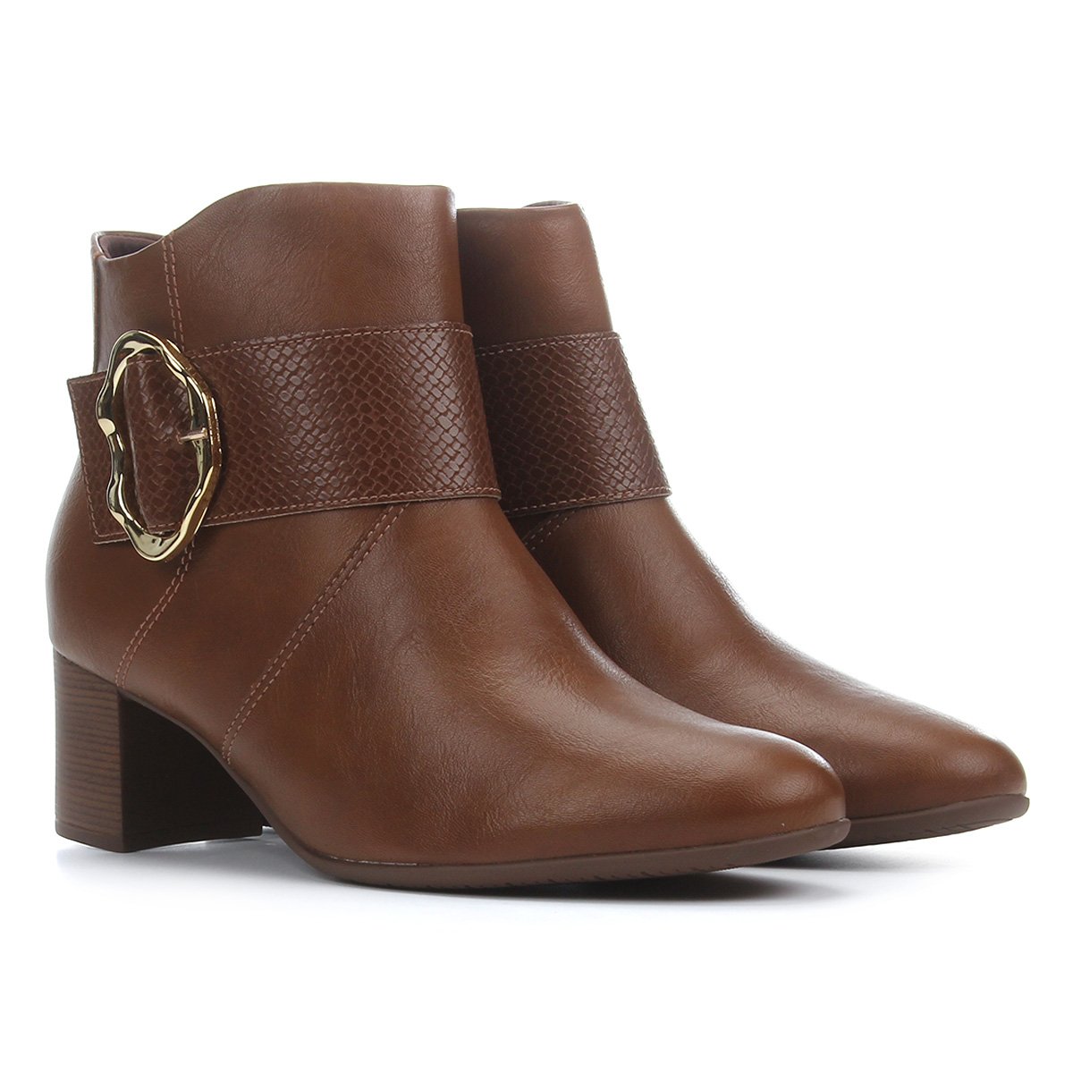 bota feminina cano curto comfortflex