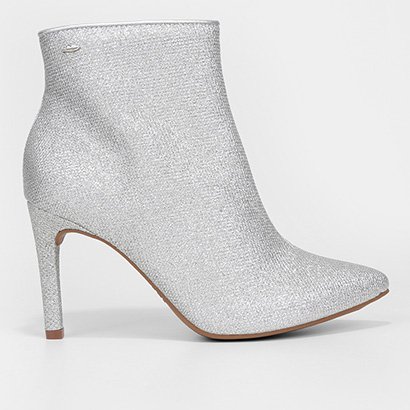 Bota Cano Curto Dakota Salto Alto Brilho Feminina - Feminino