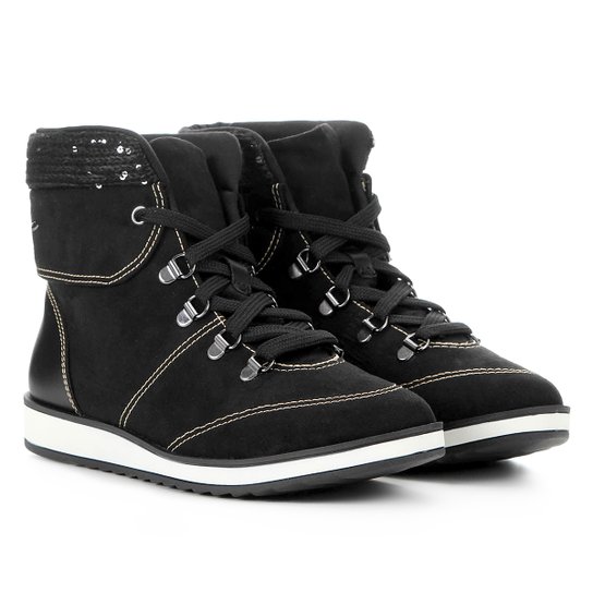 Bota Cano Curto Dakota Tratorada Feminina - Preto