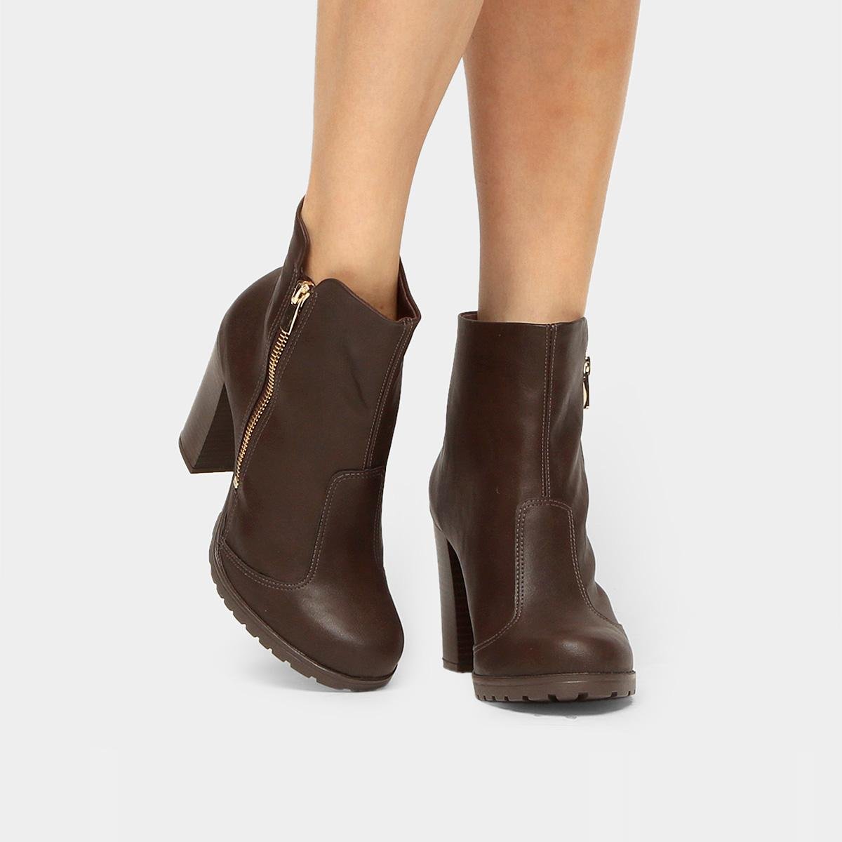 bota cano curto drezzup tratorada feminina