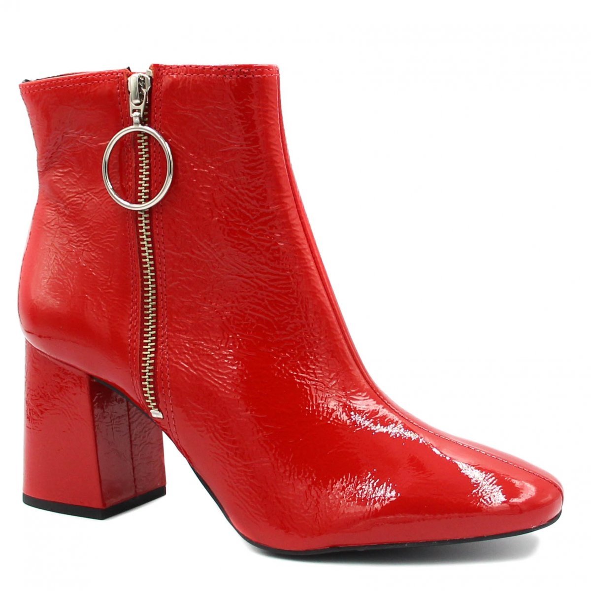 Bota Cano Curto Loucos e Santos Ankle Boot ZΓper Feminina Zattini