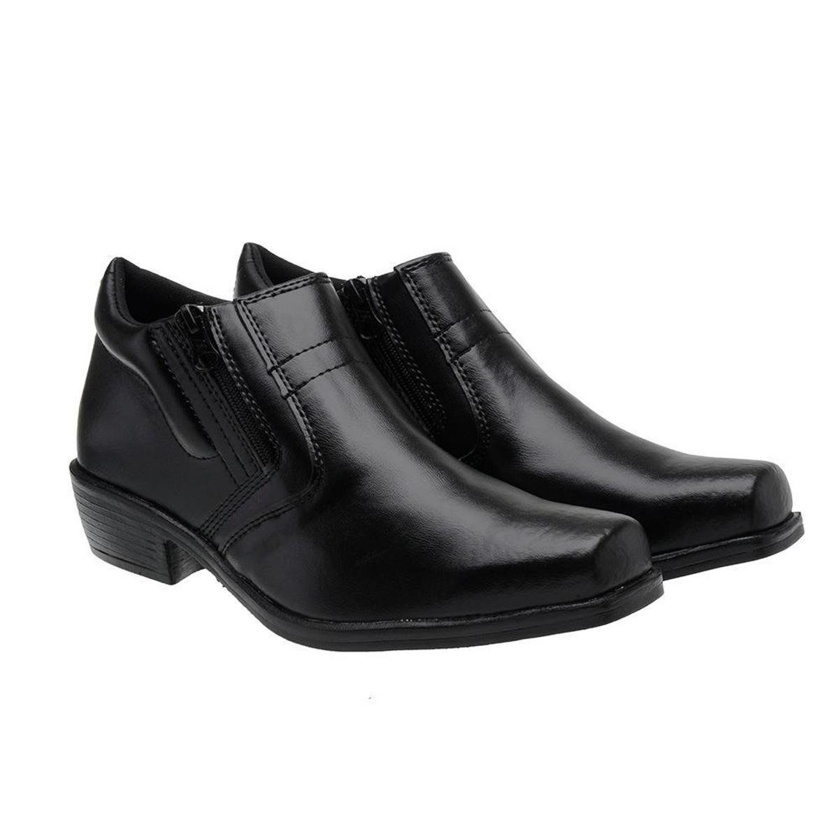 Bota Cano Curto Masculina Social Confortável Torrenezzi - Preto Menor preço em Bota Cano Curto Masculina Social Confortável Torrenezzi - Preto