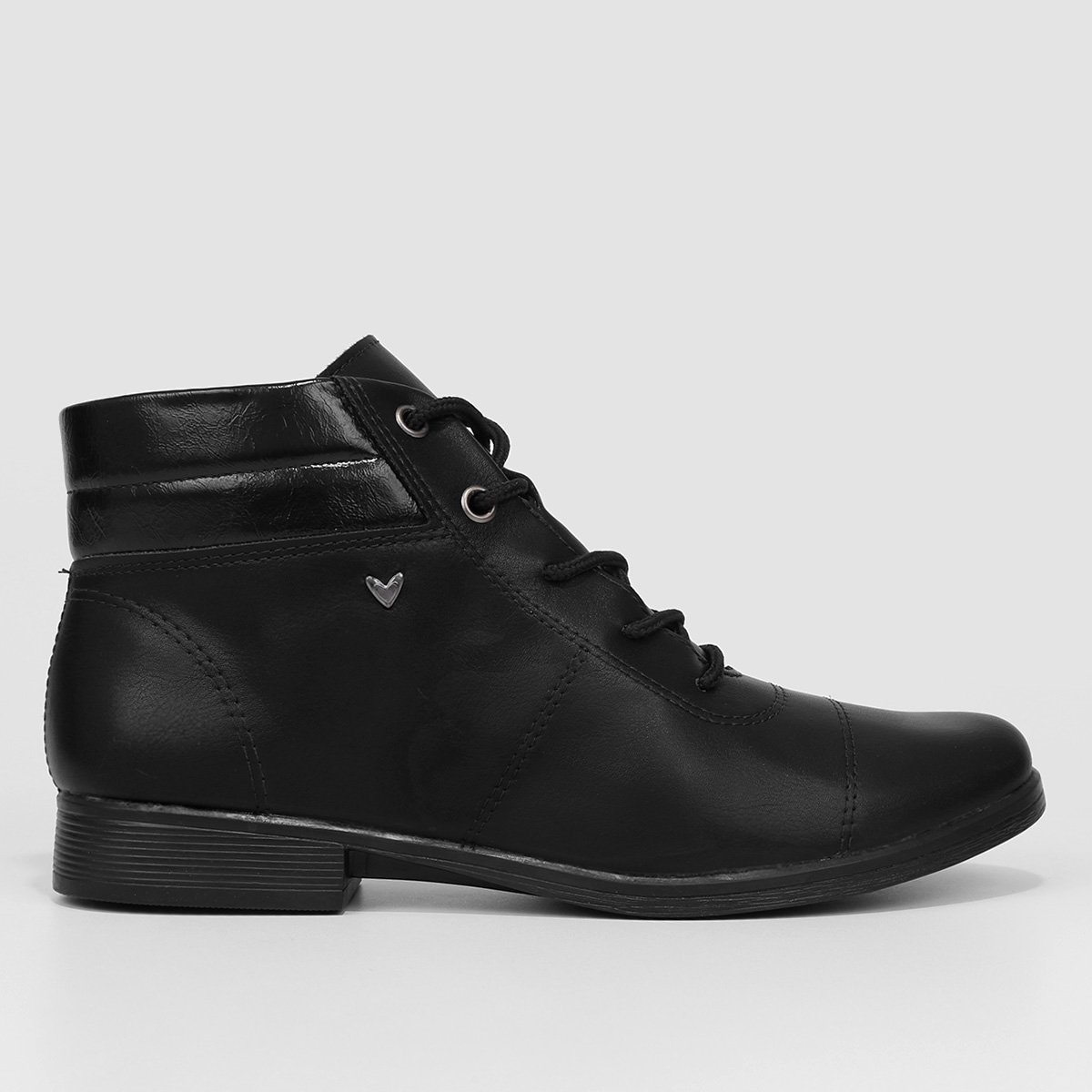 Bota Cano Curto Mississipi Cadarço Feminina - Preto é ruim? Bota Cano Curto Mississipi Cadarço Feminina - Preto é boa?