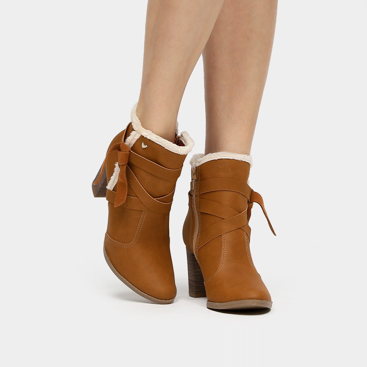 bota cano curto mississipi caramelo