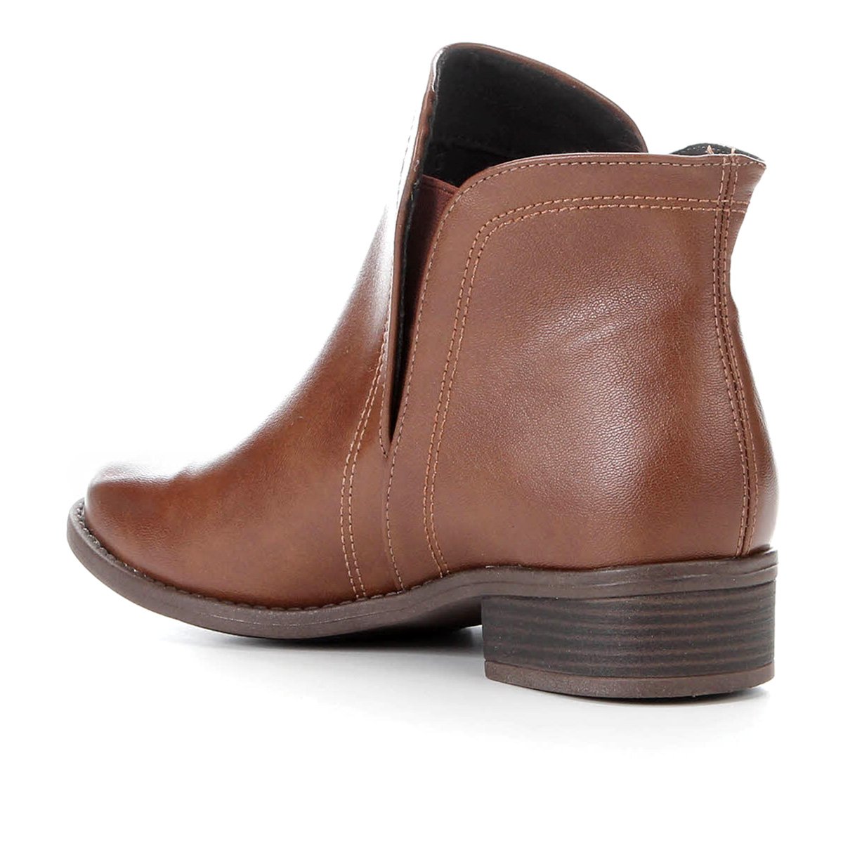 bota feminina chelsea cano curto salto baixo modare