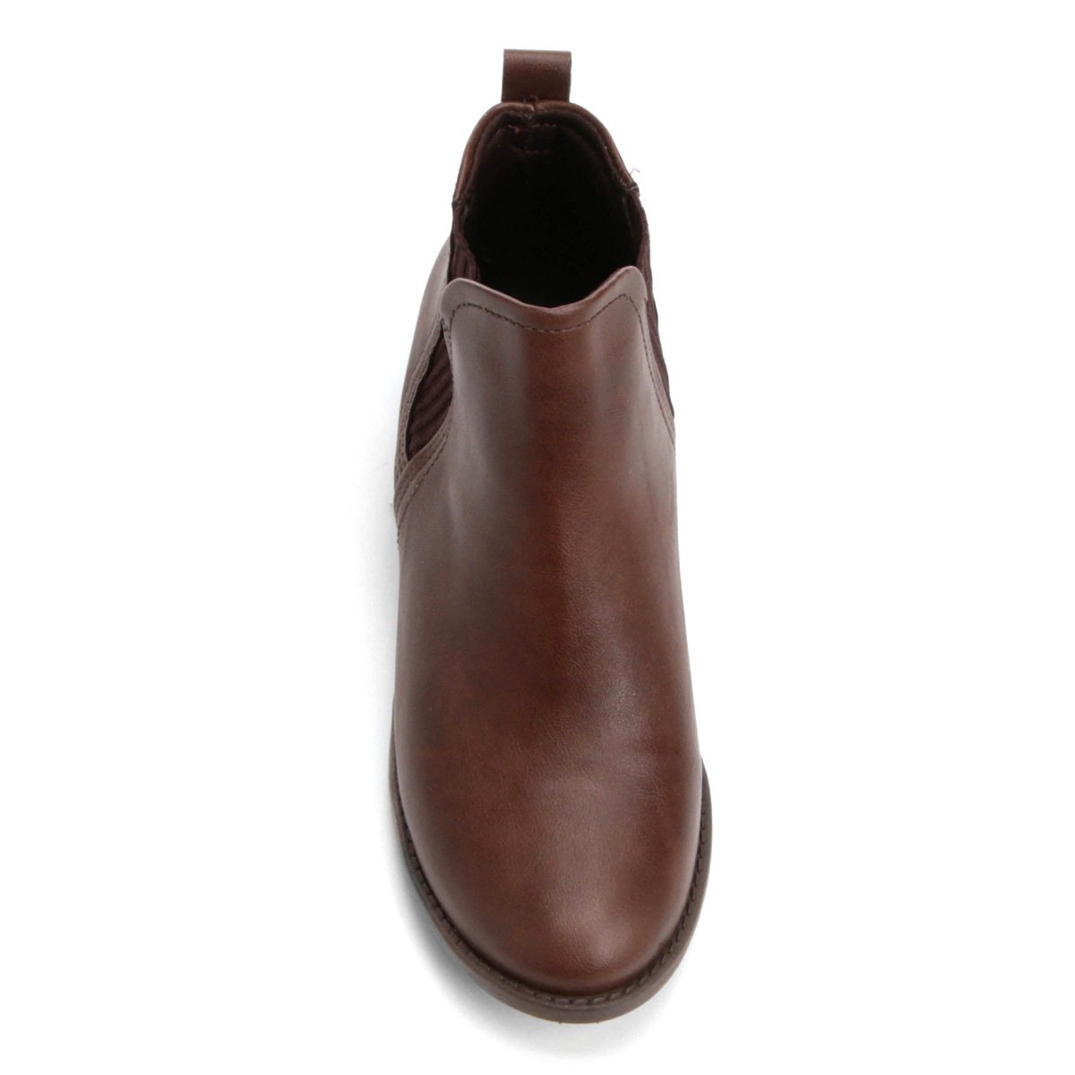 bota cano curto modare elástico lateral feminina