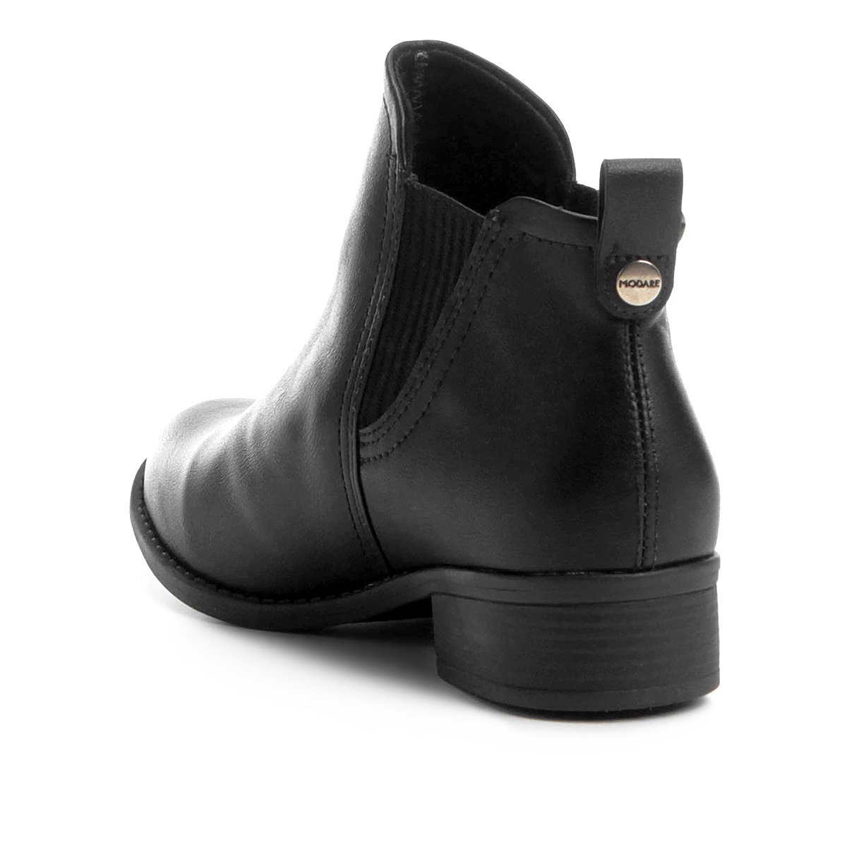 bota cano curto modare elástico lateral feminina
