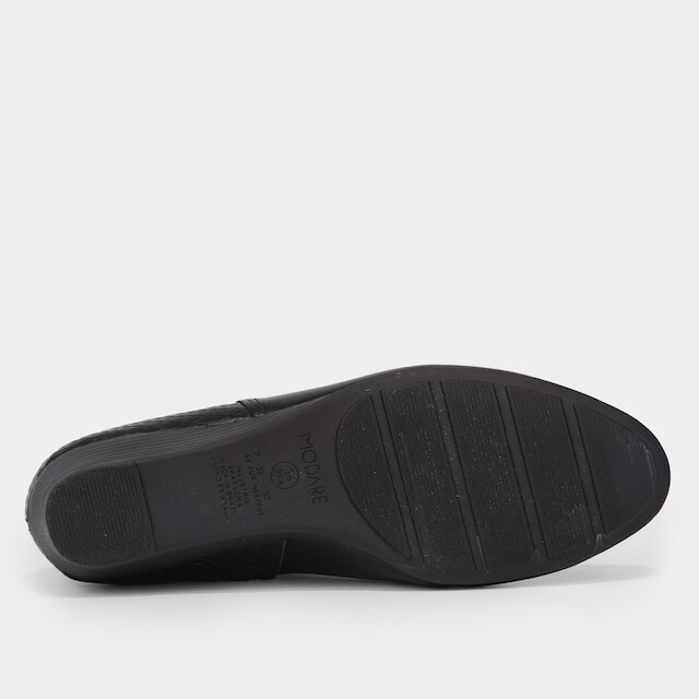 Bota Cano Curto Modare Textura Snaker Salto Baixo Feminina