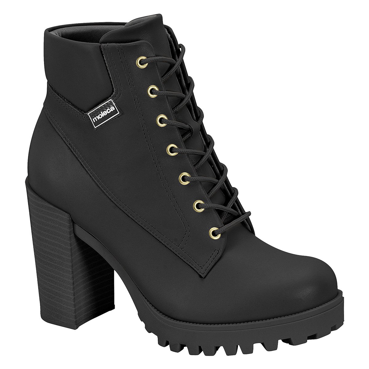 Bota Cano Curto Moleca Tratorada Cadarço Feminina Menor preço em Bota Cano Curto Moleca Tratorada Cadarço Feminina